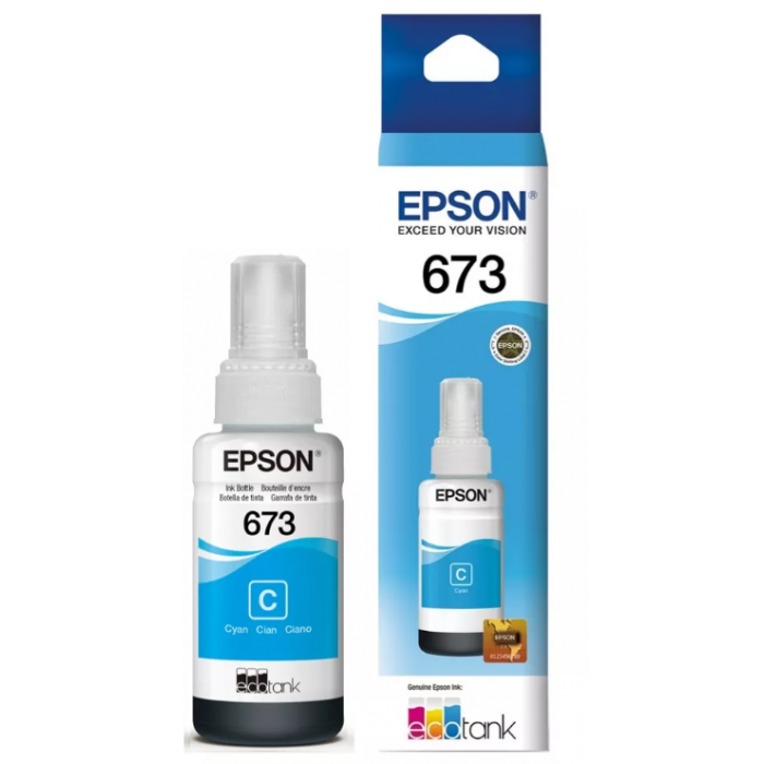 Botella de tinta Epson T673 Cyan