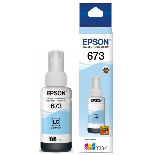 Botella de tinta Epson T673 Cyan Claro