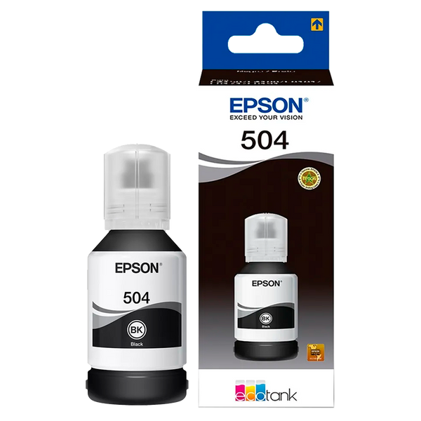 Botella de tinta Epson 504 Negra T504120-AL