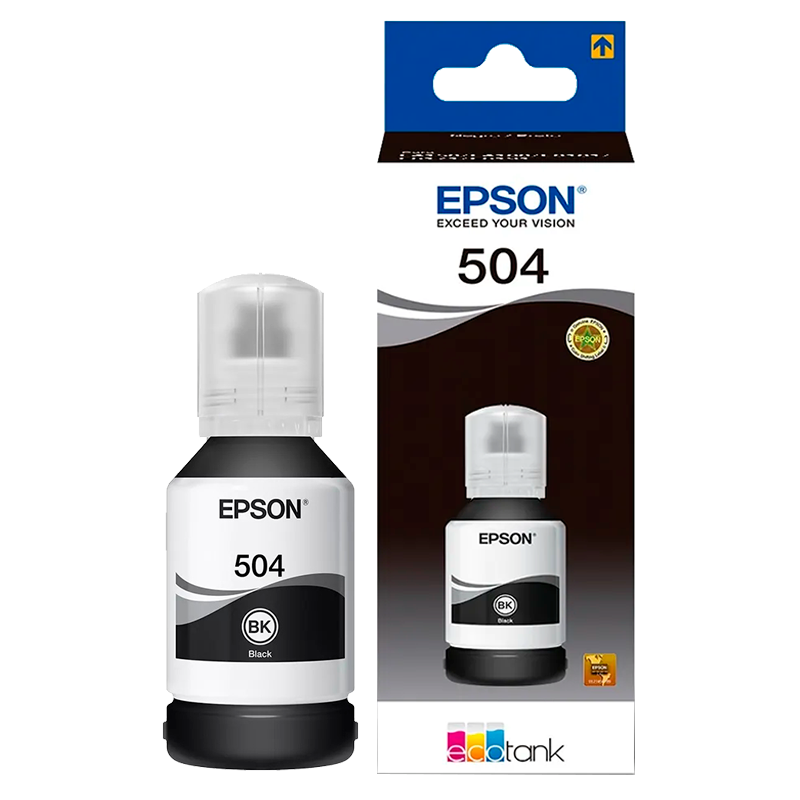 Botella de tinta Epson 504 Negra T504120-AL