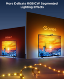 LUCES DREAMVIEW & ENVISUAL LED NEON RGBICW GOVEE H60991D1 (55 - 65¨)