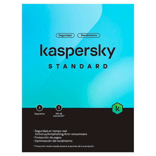 Licenciamiento Antivirus Kaspersky Standard 1 Dispositivo 1 año