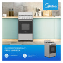 Cocina a Gas MIDEA 4 discos 20¨