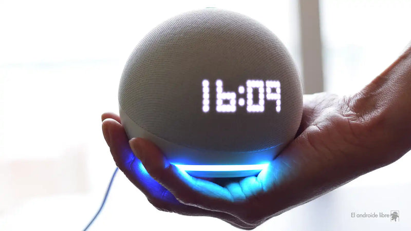 Echo Dot 5ta Generación con Reloj -Blanco