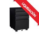 Archivador tipo arturito de 3 gavetas con llave en metal