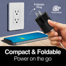 Argom Cargador cubo USB 45W USB dual tipo C ARG-AC-0134BK