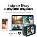 Cámara de acción Epic 85 4k Ultra HD con control Remoto y pantalla dual