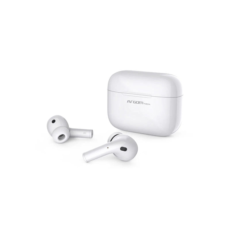 Audífonos Argom SkeiPods E71 Inalámbricos Bluetooth Case Rosado