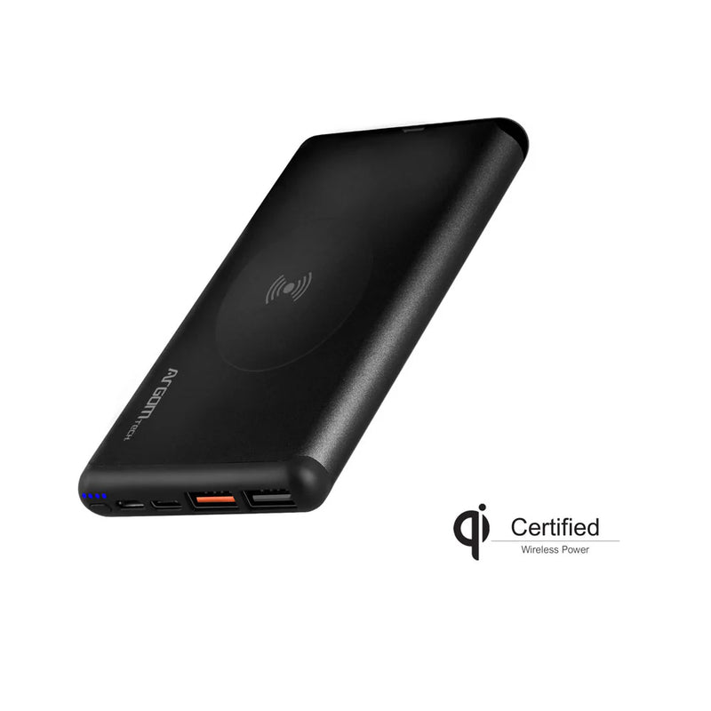 Batería Power Bank Argom inalámbrica S12 12.000 mAh