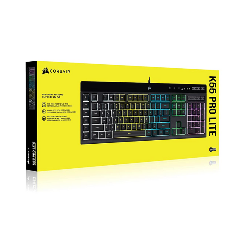 Teclado Corsair K55 RGB Pro Lite CH-9226065-NA