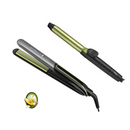 Combo Plancha alisadora + Rizador Remington terapia aguacate S12A-CI11AF