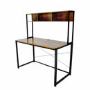 ESCRITORIO CENTRO DE COMPUTO SOBRE MADERA 3 ESTANTES SUPERIORES