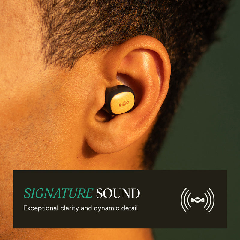 Audífonos Marley Smile Jamaica Bluetooth Negro