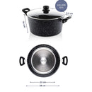Cacerola con tapa Marmol Negro 28cm Westinghouse
