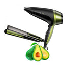 Combo Plancha alisadora + Secadora Remington terapia de aguacate S12A-D13A