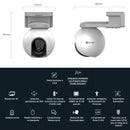 Cámara Exterior Inteligente EZVIZ HB8 2K+ Visión 360 con bateria