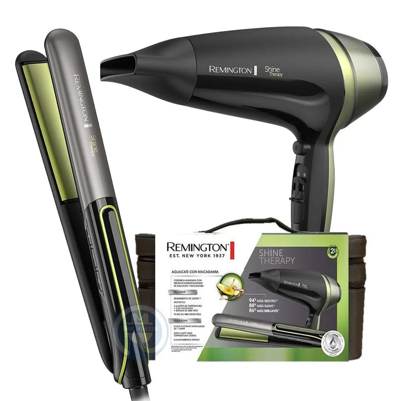 Combo plancha y secador remington aguacate hotsell