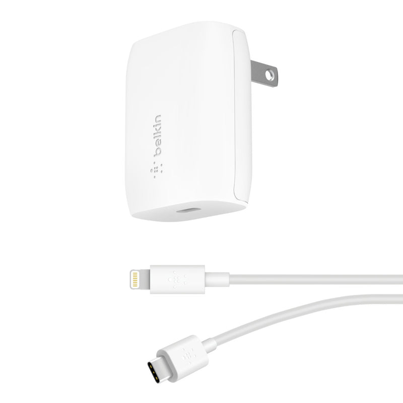 Cargador Belkin con cable  Lightning a Tipo C  WCA003dq04WH