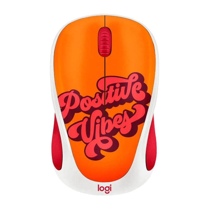 Mouse Logitech M317C Positive Vibes Desing Collection Inalámbrico