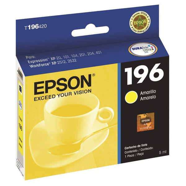 Cartucho de tinta Epson 196 amarillo