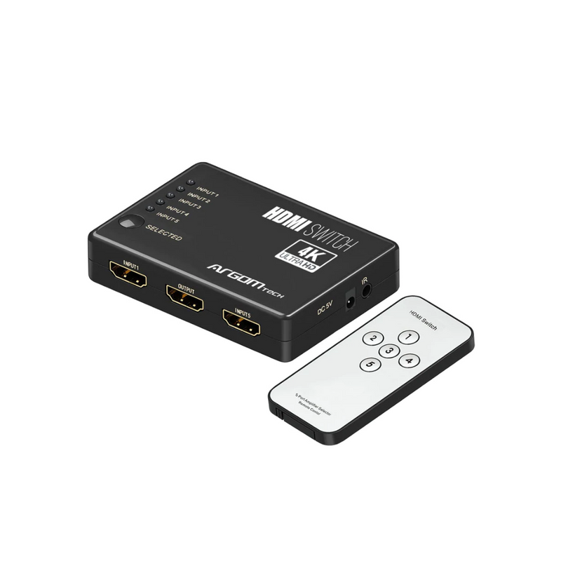 Switch Argom 5125 HDMI 4K HD de 5 puertos