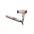 Combo Plancha alisadora + Secadora Remington Rose Gold D3015-S1520-F