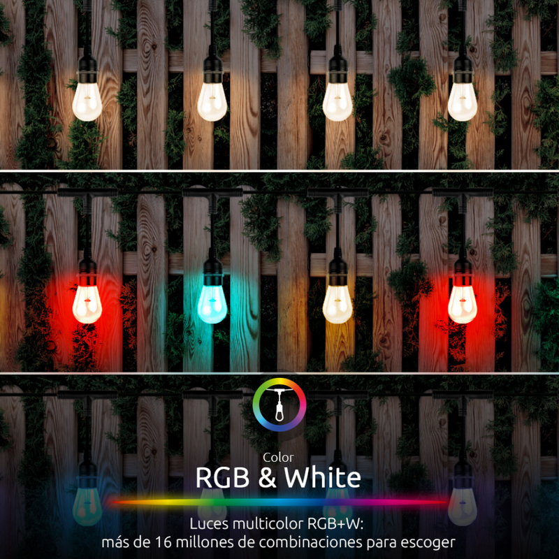 Extensión de luces para exteriores Smart LED Nexxt NHB-O100