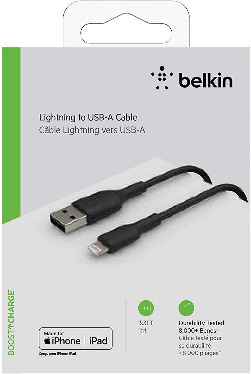 Cable Lightning Belkin a USB-A 1M CAA001BT1MBK