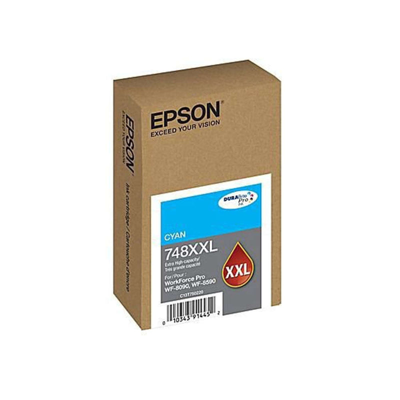 Cartucho de tinta Epson 748XXL Cyan P/WF-6090 / WF-6590