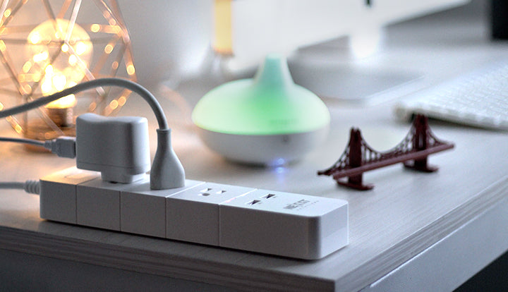 Regleta inteligente Wi-Fi con puertos USB para carga