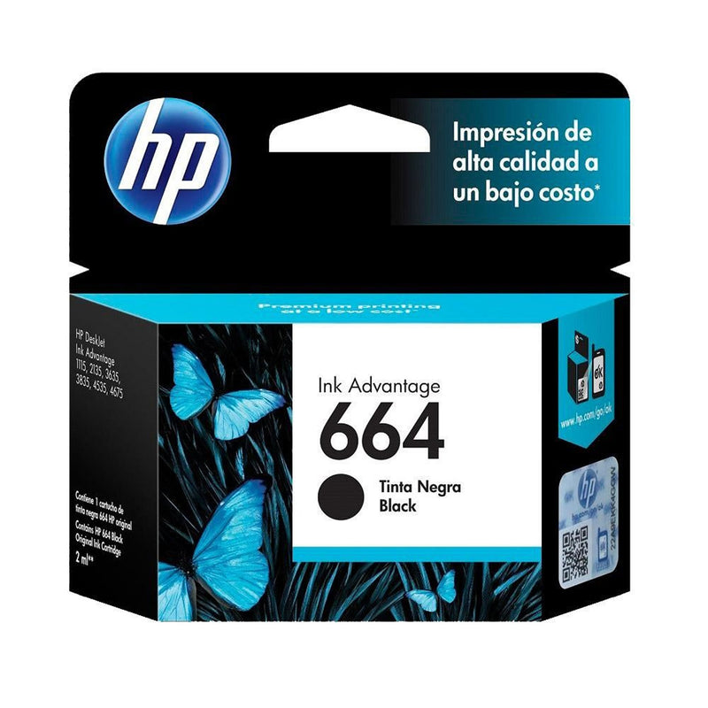 Cartucho HP 664 Negro