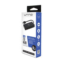 Unno Tekno Hub USB 2.0 4 puertos (HB1008BK)