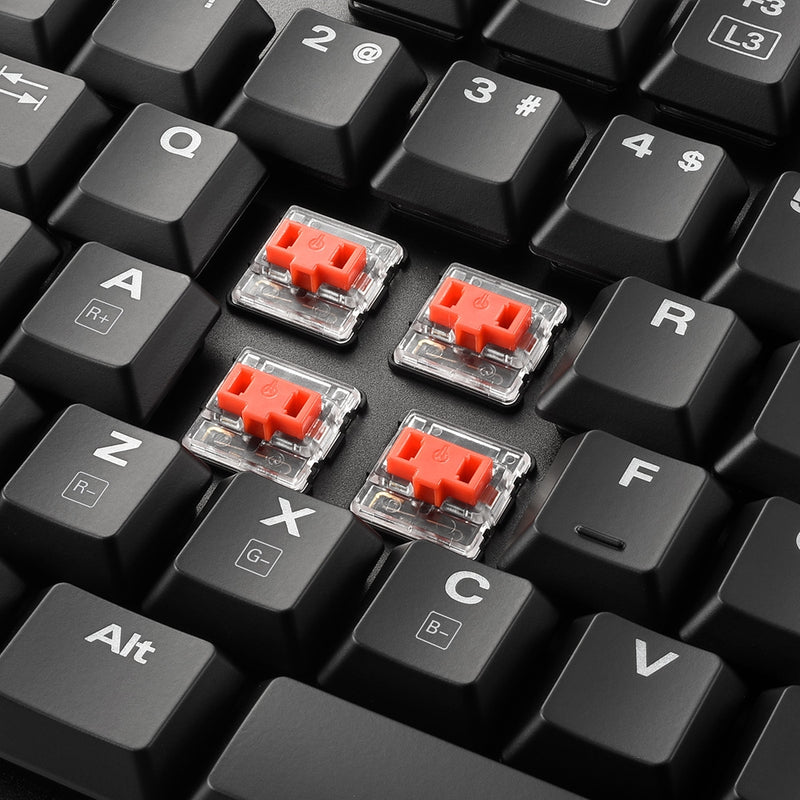 Teclado Sharkoon Inalambrico PureWriter TKL RGB RED