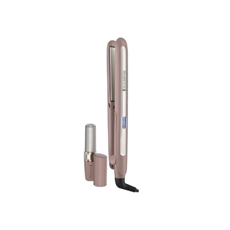 Plancha alisadora Remington Coco + Removedor de vello facial S7740-WPG-F