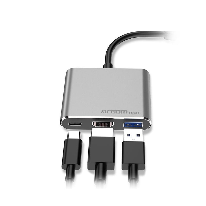 Convertidor Argom 3 en 1 tipo c/HDMI/USB 3.0 ARG-UB-0181