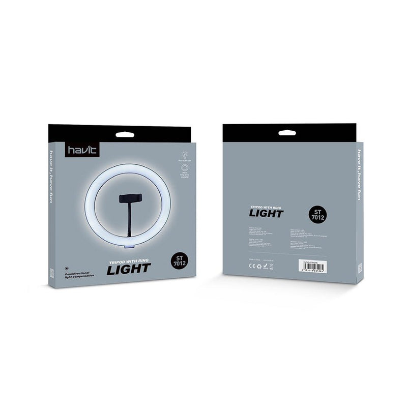 Trípode Havit Aro de Luz Led ST7012