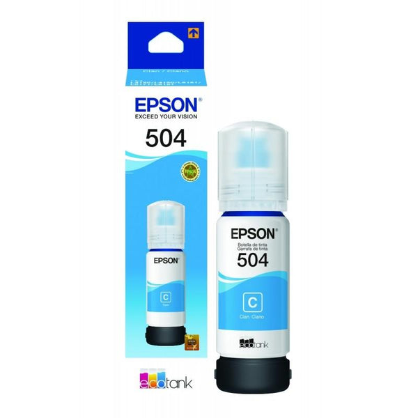 Botella de tinta Epson 504 Cyan T504220-AL