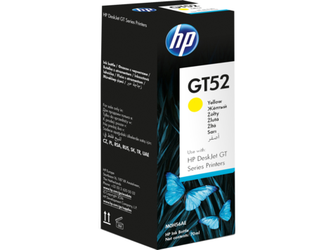 Botella de tinta HP GT52 Amarilla