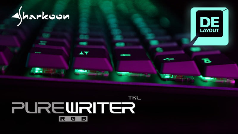 Teclado Sharkoon Inalambrico PureWriter TKL RGB RED